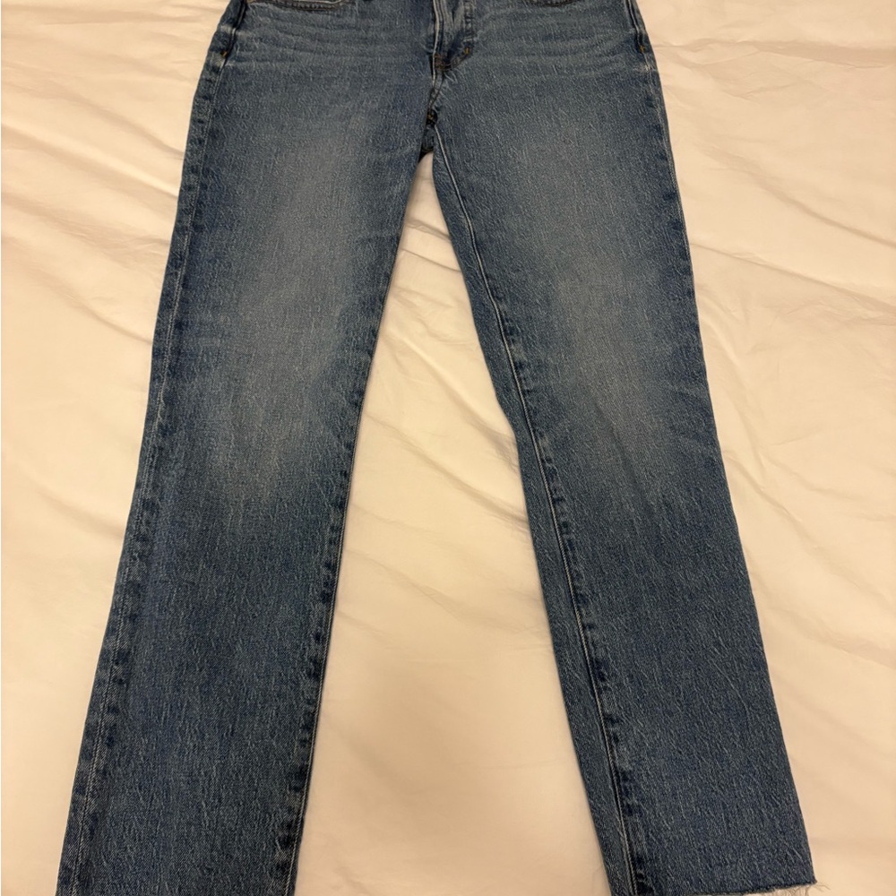 Madewell Women's Straight Leg Blue Jeans